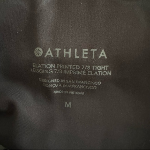 Athleta Elation Printed 7/8 Tights Leggings - Picture 5 of 7